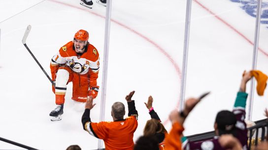 Ducks break 'tradition,' defensively dominate Game 2 to earn road split in Vegas taken at T-Mobile Arena (Anaheim Ducks). Photo by DJ Cabanlong - The Sporting Tribune 