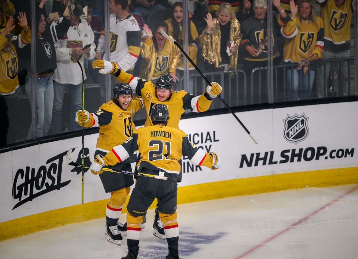 VGK Celebrates Game 3 win. VGK Celebrates Game 3 win.