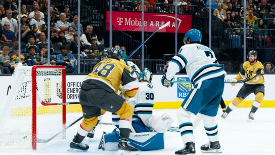 TST Images: Sharks defeat Golden Knights, 4-2, at T-Mobile Arena taken at T-Mobile Arena (Vegas Golden Knights). Photo by Paige Kuwata - The Sporting Tribune