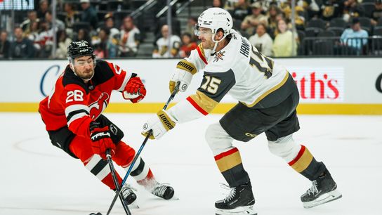 TST Images: Vegas Golden Knights defeated by New Jersey Devils, 5-2, at T-Mobile Arena  taken at T-Mobile Arena  (Vegas Golden Knights). Photo by Kalin Sipes - The Sporting Tribune