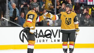 Golden Knights move closer to postseason spot with 6-3 win taken at T-Mobile Arena (Vegas Golden Knights). Photo by Stephen R. Sylvanie-Imagn Images