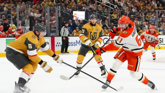 Knights willing to absorb pain in blocking shots. Photo by Stephen R. Sylvanie-Imagn Images