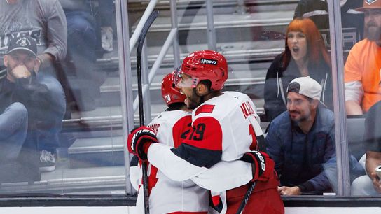 TST Images: Canes defeat Kings, 4-3, in Los Angeles taken at Crypto.com Arena (Los Angeles Kings)