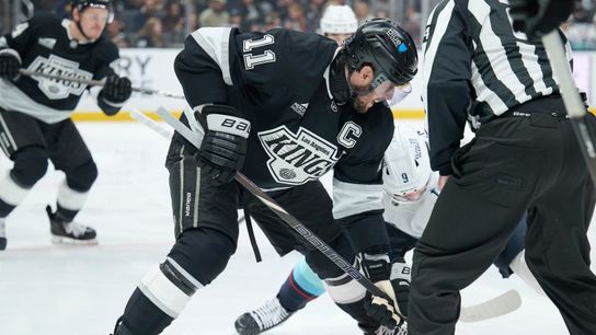 Kings clinch playoff berth for 5th consecutive season, defeat Kraken 5-3 taken at Climate Pledge Arena. Photo by Jon Bryan - The Sporting Tribune 