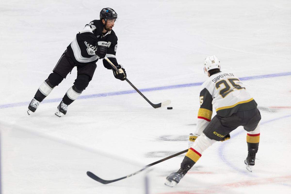 The LA Kings go on the attack against the Vegas Golden Knights at Toyota Arena, Saturday, Sept. 19, 2026, in Ontario, California. The LA Kings go on the attack against the Vegas Golden Knights at Toyota Arena, Saturday, Sept. 19, 2026, in Ontario, California.