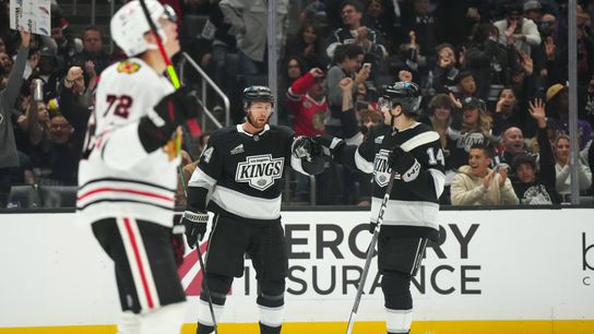 Kings Laferriere experiencing no sophomore slump taken at Crypto.com Arena (Los Angeles Kings)