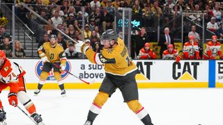 Dorofeyev, Hertl regain their scoring touch in time taken at T-Mobile Arena (Vegas Golden Knights). Photo by Stephen R. Sylvanie-Imagn Images
