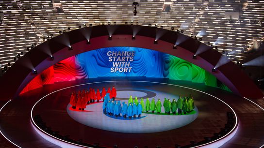 The opening ceremony for the Milano Cortina 2026 Winter Paralympics held at Verona Arena on March 7, 2026 in Verona, Italy.&nbsp;
