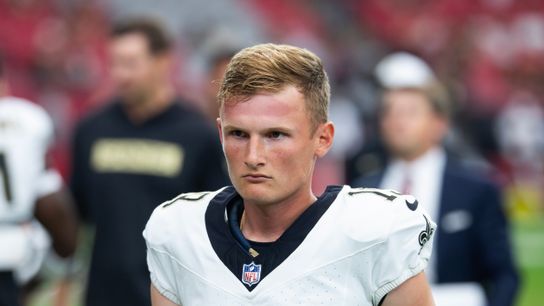 Rams replacing Harrison Mevis with Blake Grupe after costly blocked kick against Bills taken in Los Angeles (Los Angeles Rams). Photo by Mark J. Rebilas-USA TODAY Sports