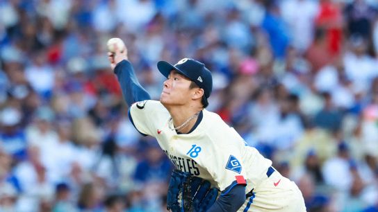 Straight Talk: Yamamoto laments pair of home run pitches in loss to BoSox taken at Dodger Stadium (Los Angeles Dodgers). Photo by William Navarro-Imagn Images