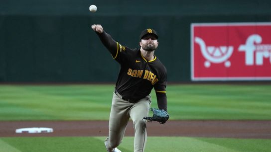 Career-worst outing sinks Casey Mize in Padres debut against Diamondbacks taken at Chase Field (MLB). Photo by Rick Scuteri-Imagn Images