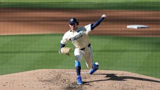 Wrobleski's home run troubles continue in loss to Brewers taken at Dodger Stadium (Los Angeles Dodgers). Photo by Kirby Lee-Imagn Images
