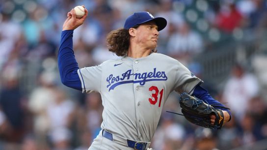 Dodgers fall late to Braves after Glasnow's return taken at Truist Park (Los Angeles Dodgers). Photo by Brett Davis-Imagn Images