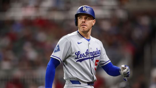 Aug 25, 2026; Atlanta, Georgia, USA; Los Angeles Dodgers first baseman Freddie Freeman (5) walks to the dugout against the Atlanta Braves in the fifth inning at Truist Park. Aug 25, 2026; Atlanta, Georgia, USA; Los Angeles Dodgers first baseman Freddie Freeman (5) walks to the dugout against the Atlanta Braves in the fifth inning at Truist Park.
