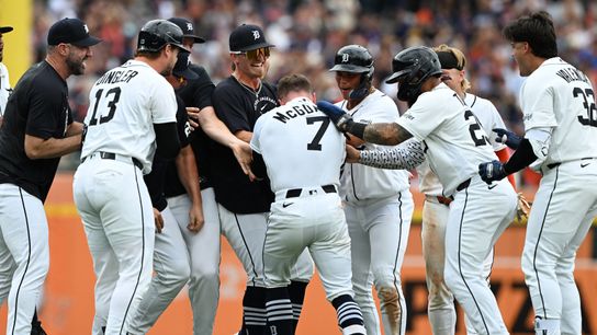 Dodgers' offensive struggles continue in walk-off loss to Tigers taken at Comerica Park (Los Angeles Dodgers). Photo by Lon Horwedel-Imagn Images