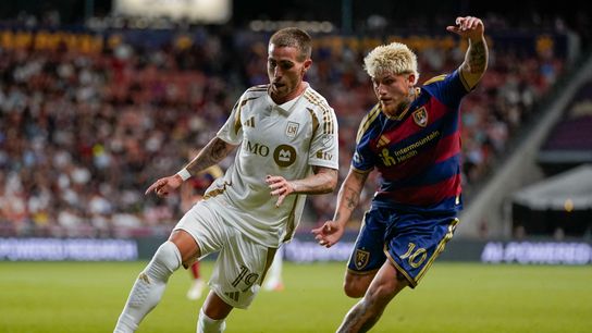 LAFC’s defensive lapses continue to cost points in draw with Real Salt Lake taken at America First Field (LAFC). Photo by Aaron Baker-Imagn Images
