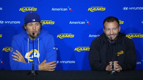 Rams hold lone Melbourne walkthrough at Marvel Stadium before season opener against 49ers taken at Marvel Stadium (Los Angeles Rams)