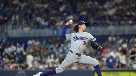 Glasnow struggles as Dodgers fall to Marlins taken at LoanDepot Park (Los Angeles Dodgers). Photo by Isabella Frias-Imagn Images