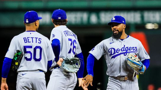 Dodgers clinch 14th consecutive postseason berth in Cincinnati taken at Great American Ball Park (Los Angeles Dodgers). Photo by Katie Stratman-Imagn Images