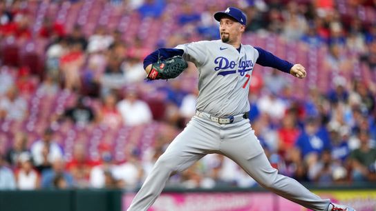 Blake Snell exits early as Dodgers fall to Reds taken at Great American Ball Park (Los Angeles Dodgers). Photo by Frank Bowen IV/The Enquirer / USA TODAY NETWORK via Imagn Images