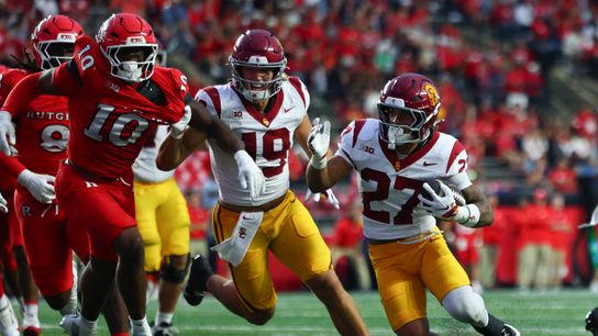 USC holds off Rutgers to stay perfect in Big Ten opener taken SHI Stadium (USC). Photo by  Vincent Carchietta-Imagn Images