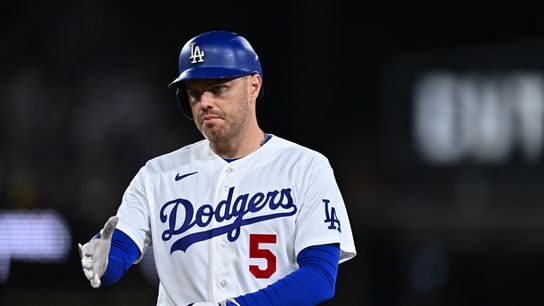 Freeman eyes rest as Dodgers close in on first round bye taken at Dodger Stadium (Los Angeles Dodgers). Photo by William Liang-Imagn Images