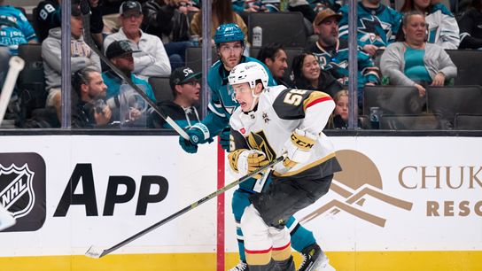 Juho Piiparinen headlines impressive Golden Knights in shootout win over Sharks taken at SAP Center (Vegas Golden Knights). Photo by Robert Edwards-Imagn Images via Reuters Connect