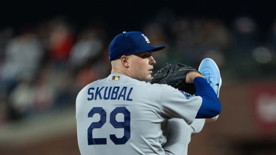 Skubal dominates as Dodgers shut out Giants taken at Oracle Park (Los Angeles Dodgers). Photo by Stan Szeto-Imagn Images