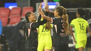 Maiara Niehues nets late win for Angel City over Washington Spirit taken at Audi Field (Angel City FC). Photo by Rafael Suanes-Imagn Images