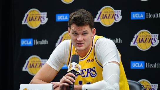 Lakers Training Camp Day 1: Luka Dončić, Walker Kessler already finding a connection taken at UCLA Health Training Center (Los Angeles Lakers). Photo by Gary A. Vasquez-Imagn Images