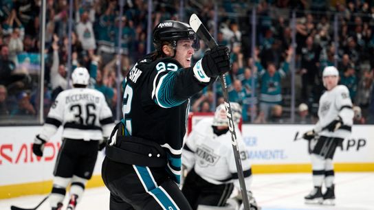 Kings' comeback falls short as Sharks prevail in overtime taken at SAP Center (Los Angeles Kings). Photo by Robert Edwards-Imagn Images