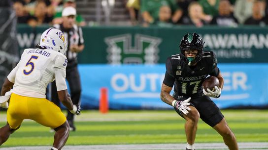 Hawai‘i’s comeback falls short in 20-16 loss to San Jose State taken at Clarence T.C. Ching Athletics Complex. (Hawaii). Photo by Marco Garcia-Imagn Images
