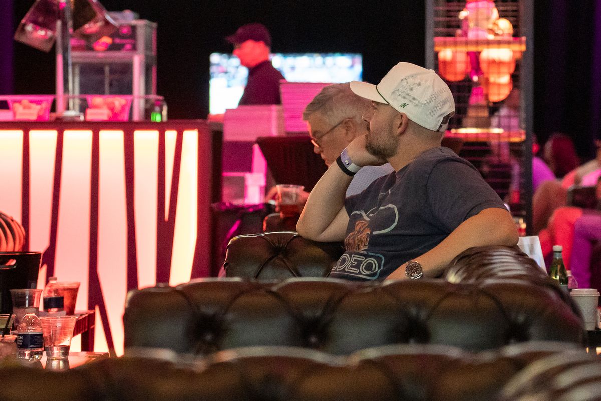 Fans watch March Madness basketball during the Hoops & Hops event at the Cosmopolitan Resort & Casino on Friday March 22, 2025 in Las Vegas. Fans watch March Madness basketball during the Hoops & Hops event at the Cosmopolitan Resort & Casino on Friday March 22, 2025 in Las Vegas.