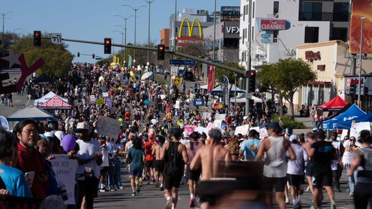 TST Images: 2026 Los Angeles Marathon, Nathan Martins wins photo finish taken in Los Angeles (Los Angeles Marathon)