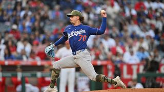 Justin Wrobleski shines in Dodgers' blowout win over Angels taken at Angel Stadium (Los Angeles Dodgers). Photo by Jon Bryan - The Sporting Tribune