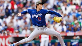 Roki Sasaki dominates Angels in best start as Dodgers complete sweep taken at Angel Stadium (Los Angeles Dodgers). Photo by Ric Tapia - The Sporting Tribune  