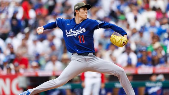 Roki Sasaki dominates Angels in best start as Dodgers complete sweep taken at Angel Stadium (Los Angeles Dodgers). Photo by Ric Tapia - The Sporting Tribune  