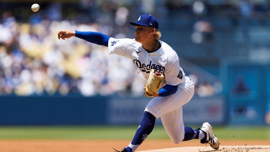 Dave Roberts' quick hook of Emmet Sheehan backfires as Angels rout Dodgers taken at Dodger Stadium (Los Angeles Dodgers). Photo by Ric Tapia - The Sporting Tribune  