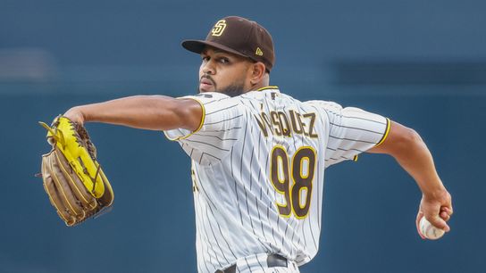 Padres avoid sweep, shutout Tigers for first win of '26 (San Diego Padres). Photo by David Frerker-Imagn Images