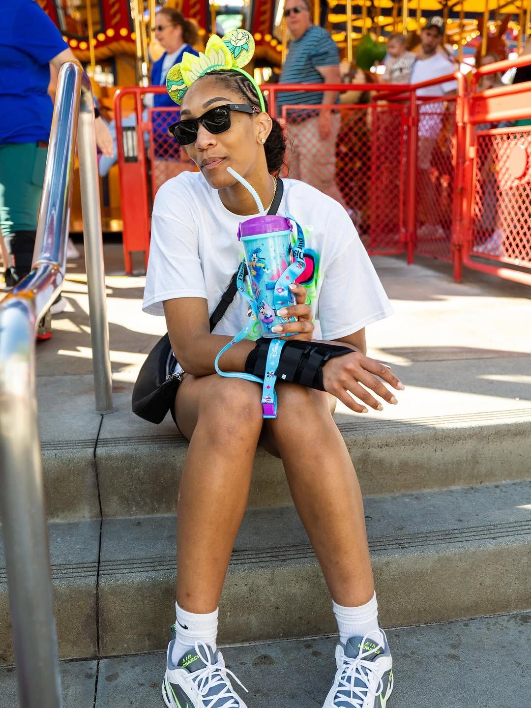 A'ja Wilson at Disneyland