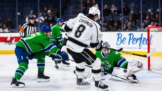 Reign dominate Canucks in 6th straight home victory taken at Toyota Arena (Ontario Reign). Photo by Chris Mora/Ontario Reign