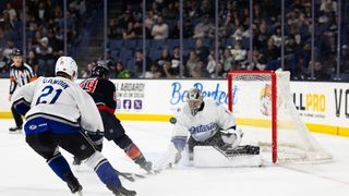 Reign crumble against Firebirds in third straight overtime loss taken at Toyota Arena (Ontario Reign). Photo by Jon Huerta/Ontario Reign