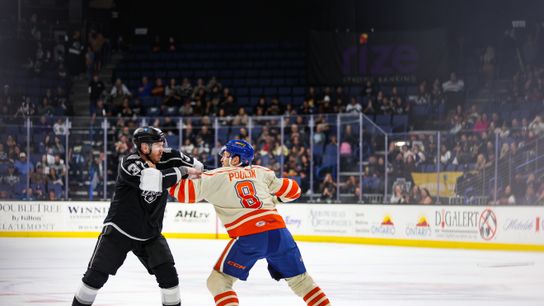 Reign battle Condors in 6-3 victory taken at Toyota Arena. Photo by Ontario Reign