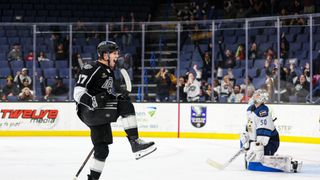 Connors, Copley lift Reign to overtime win taken at Toyota Arena (Ontario Reign). Photo by Ontario Reign