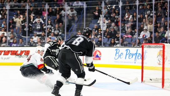 Reign evens series with 5-1 win over Firebirds in Game 2 taken at Toyota Arena. Photo by Ontario Reign
