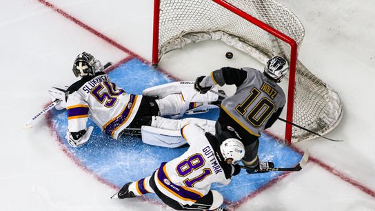 Reign fall to 0-2 at home with loss to Silver Knights taken at Toyota Arena (Ontario Reign). Photo by Ontario Reign