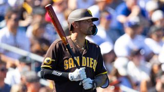 Padres Spring Training Notebook: Michael King roughed up, Castellanos finding groove at first taken in Peoria (San Diego Padres). Photo by Mark J. Rebilas-Imagn Images