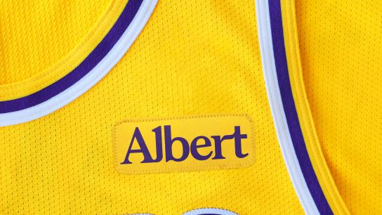 Lakers announce Albert as new jersey patch partner taken in Los Angeles (Los Angeles Lakers)