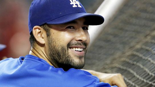 Ethier, Pence partnered with Sam's Club and Pepsi for National Hot Dog Day taken Los Angeles (Los Angeles Dodgers)
