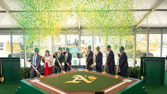 A's take biggest step yet to calling Las Vegas home with groundbreaking taken in Las Vegas (Athletics)
